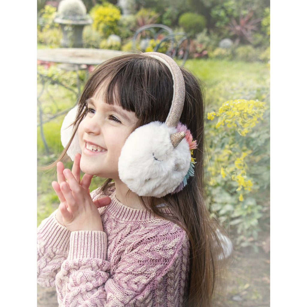 Rainbow Unicorn Earmuffs-Rockahula Kids-Joannas Cuties