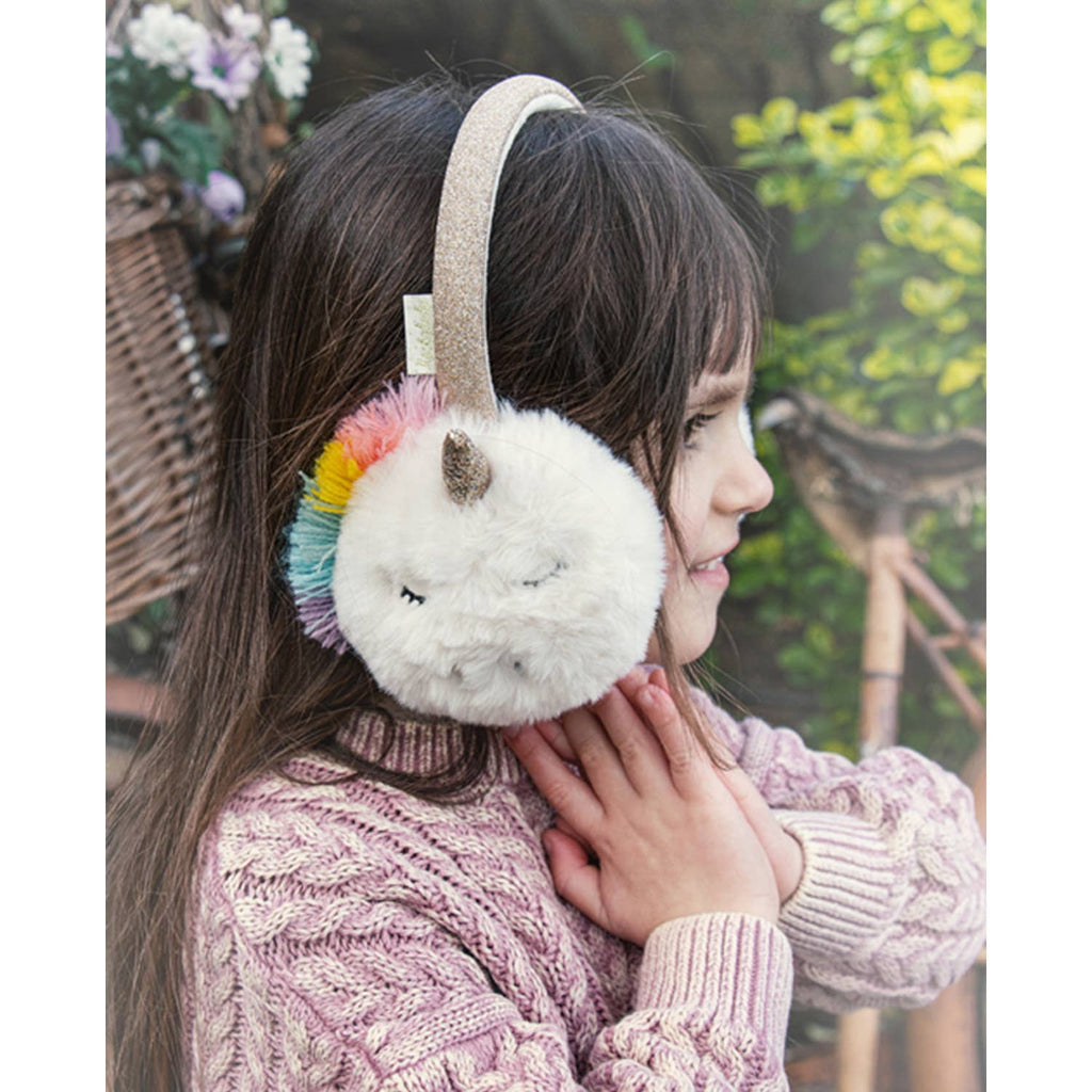 Rainbow Unicorn Earmuffs-Rockahula Kids-Joannas Cuties