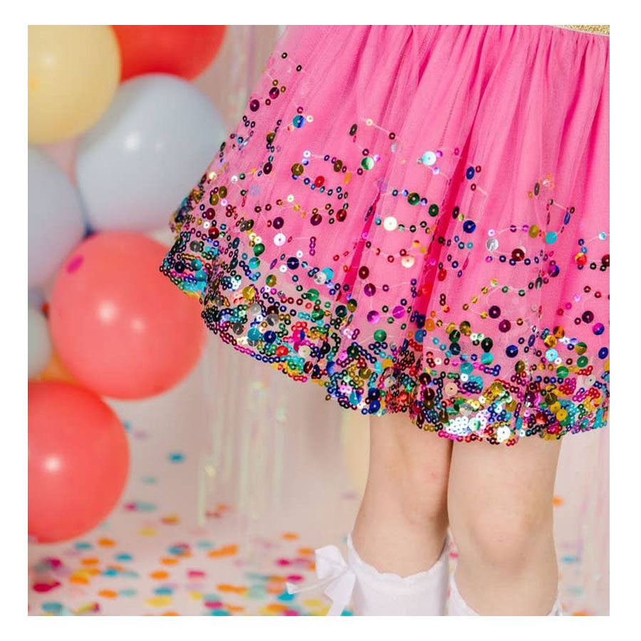 Raspberry Confetti Tutu-DRESSES & SKIRTS-Sweet Wink-Joannas Cuties