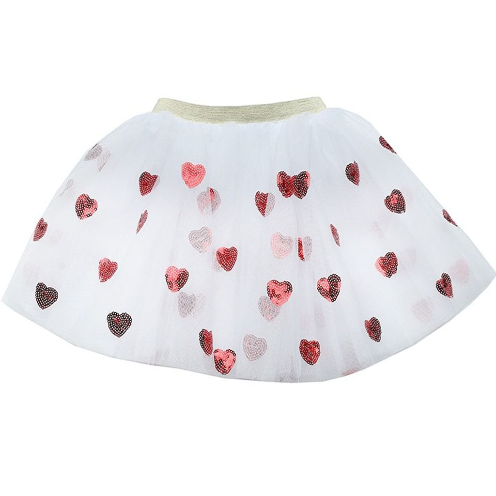 Red and White Heart Tutu-DRESSES & SKIRTS-Sparkle Sisters by Couture Clips-Joannas Cuties