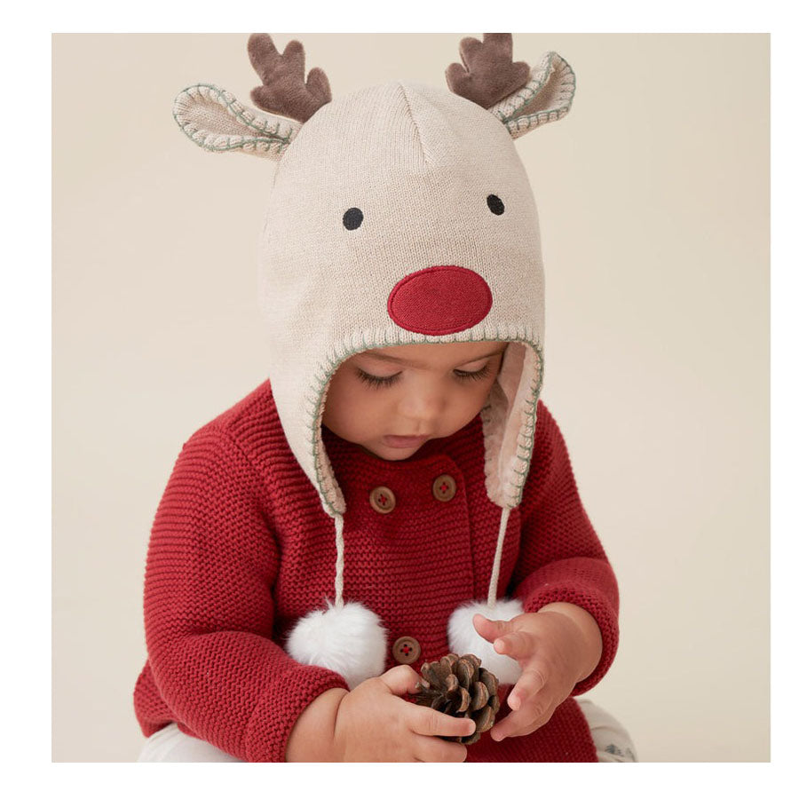 Reindeer Aviator Baby Hat-HATS & SCARVES-Elegant Baby-Joannas Cuties