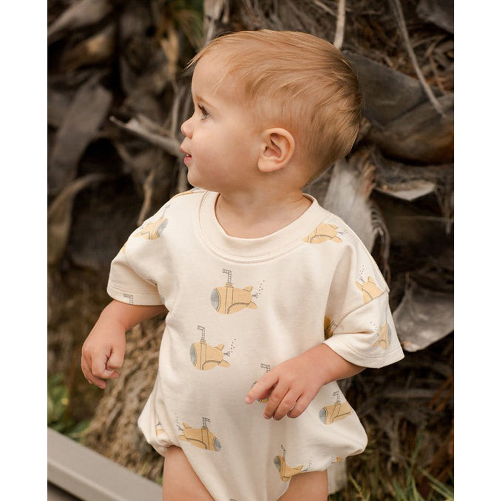 Relaxed Bubble Romper - Submarine