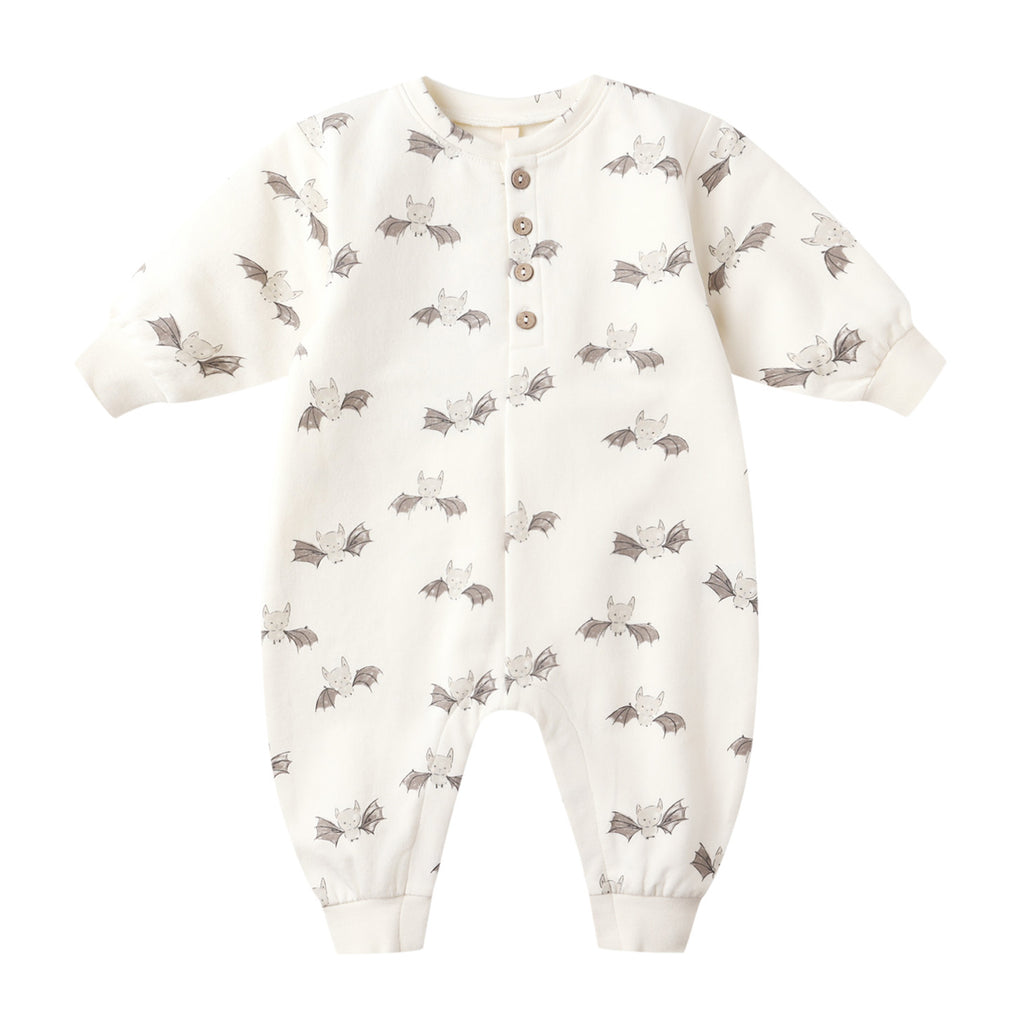 Relaxed Fleece Jumpsuit - Bats