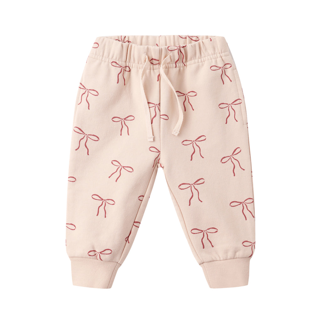 Relaxed Fleece Sweatpant - Red Bows