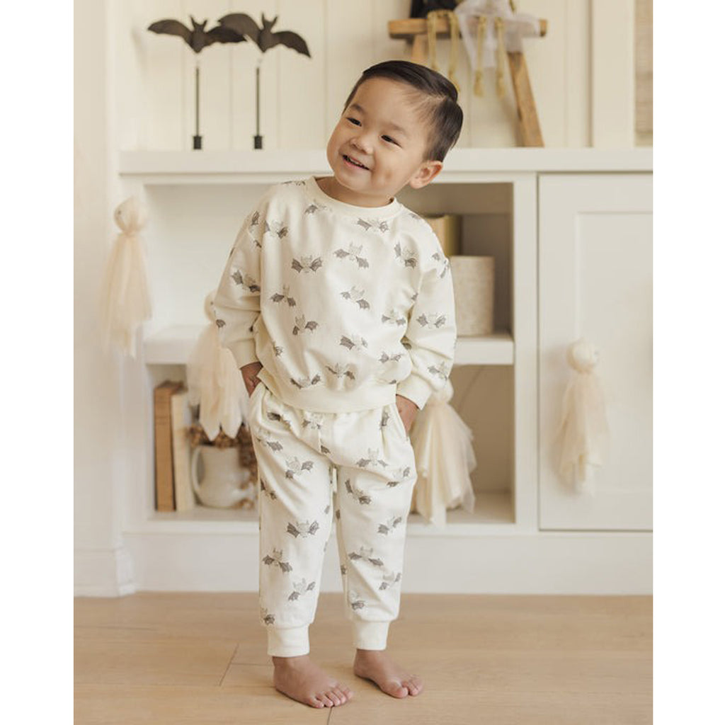 Relaxed Fleece Sweatshirt - Bats