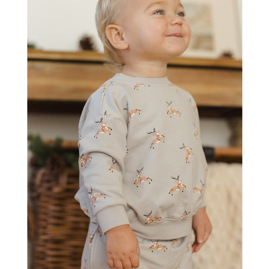 Relaxed Fleece Sweatshirt - Reindeer