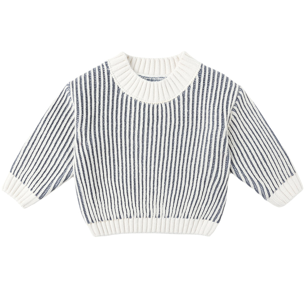 Relaxed Knit Sweater - Ocean