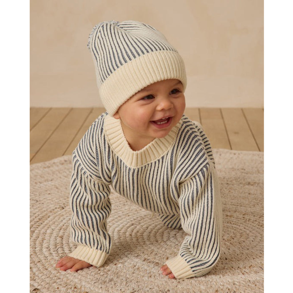 Relaxed Knit Sweater - Ocean