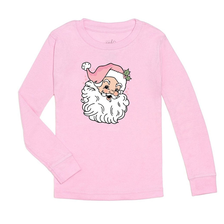 Retro Santa Christmas Long Sleeve Shirt-TOPS-Sweet Wink-Joannas Cuties