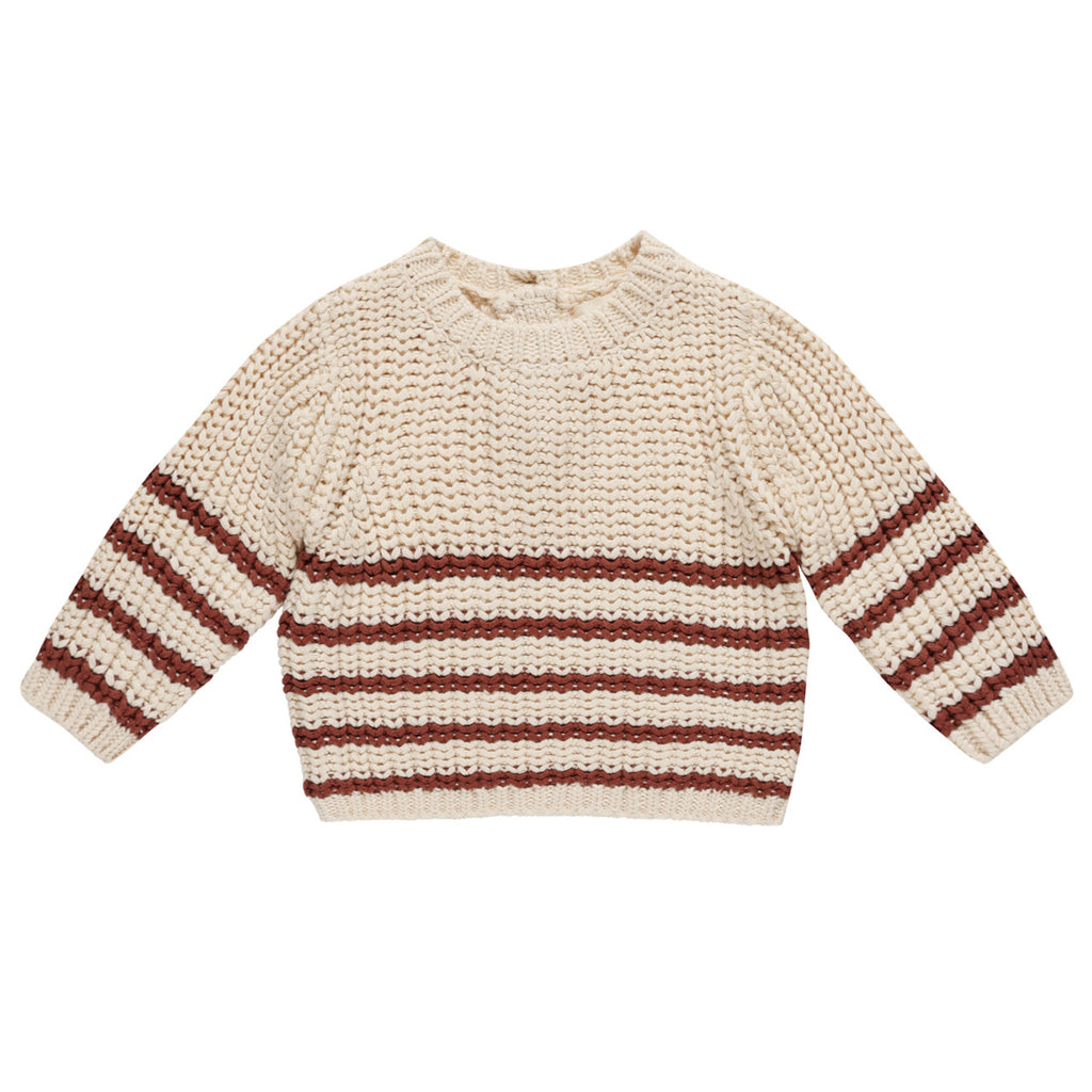 Rex Sweater - Cranberry Stripe