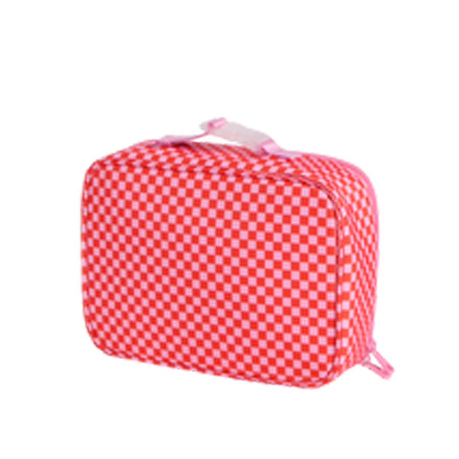 Rodgers Lunch Box - Strawberry Check-BACKPACKS, PURSES & LUNCHBOXES-State-Joannas Cuties