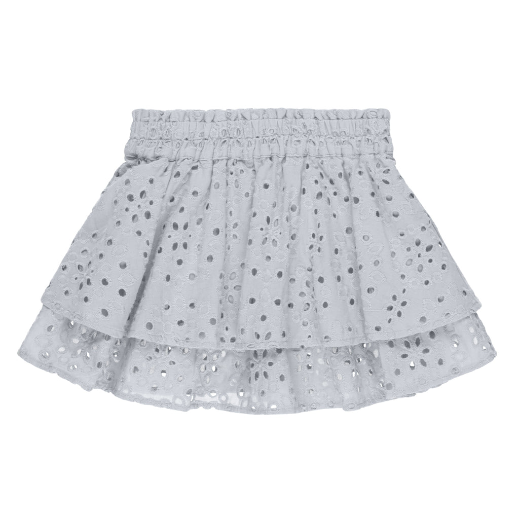 Rose Mini Skirt - Light Blue