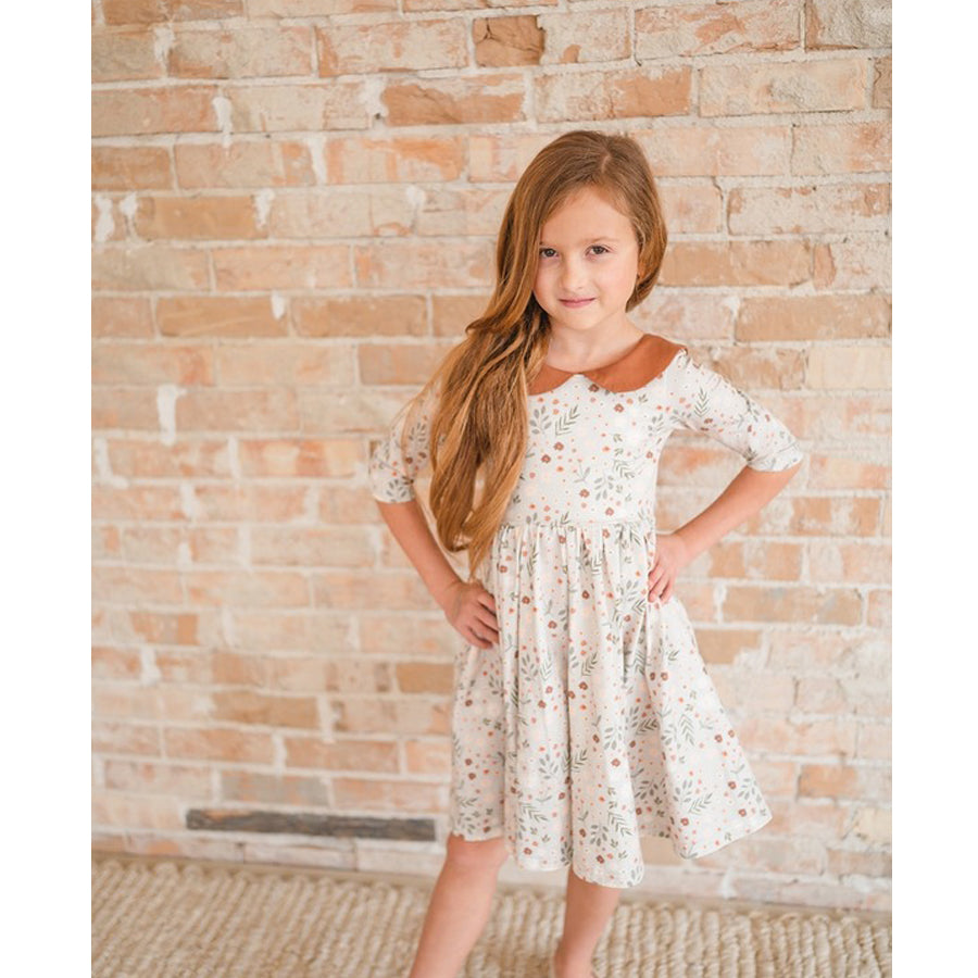 Rubina Twirl Dress In Autumn Harvest Pocket Twirl Dress-DRESSES & SKIRTS-Ollie Jay-Joannas Cuties
