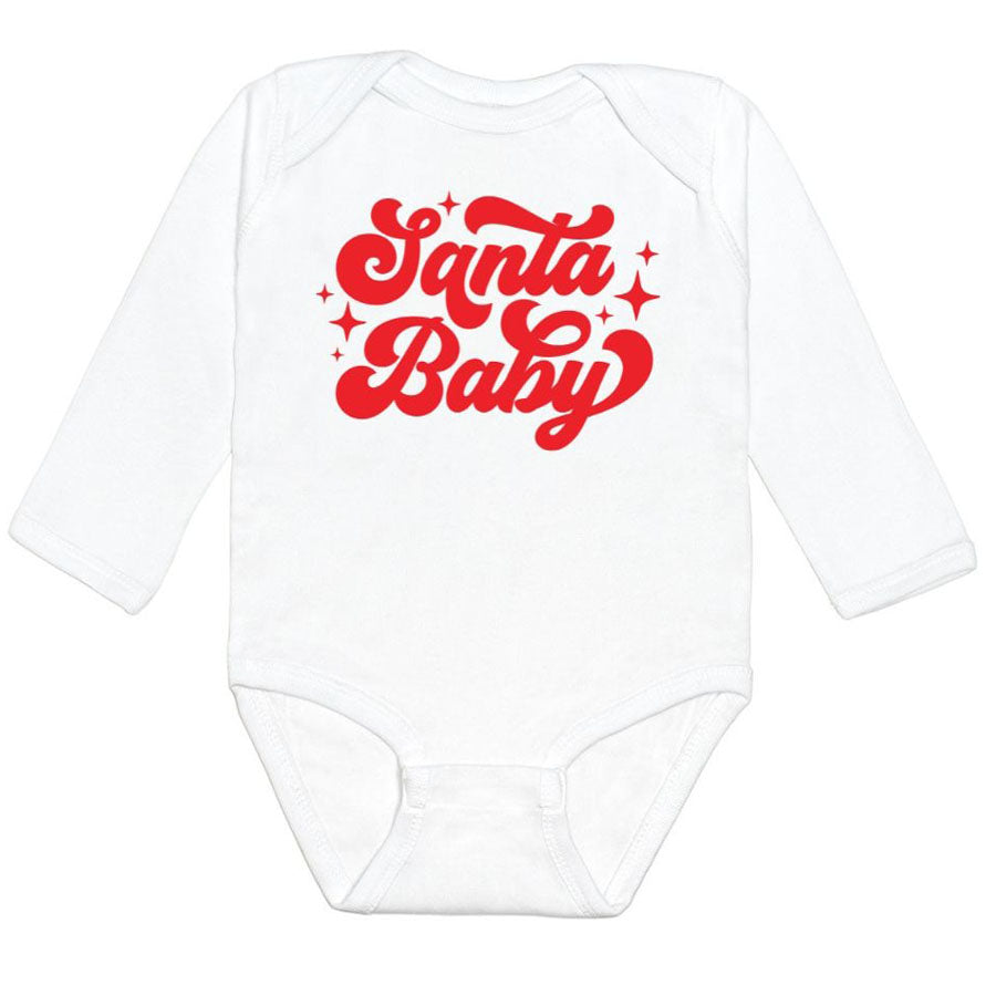 Santa Baby Christmas Long Sleeve Bodysuit