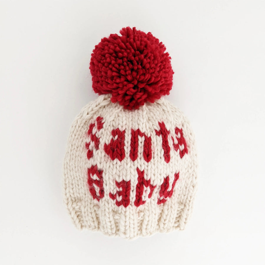 Santa Baby Hand Knit Beanie Hat-HATS & SCARVES-Huggalugs-Joannas Cuties