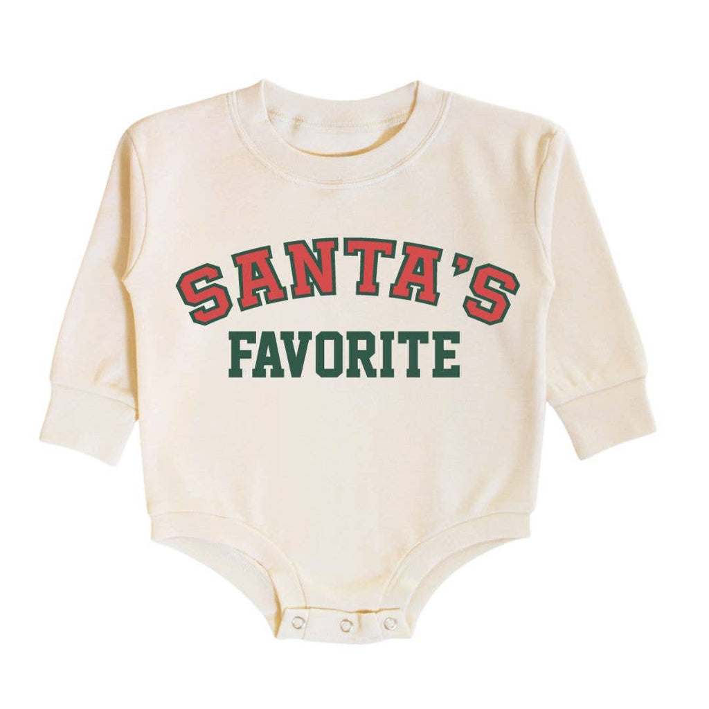 Santa's Favorite Christmas Long Sleeve Romper