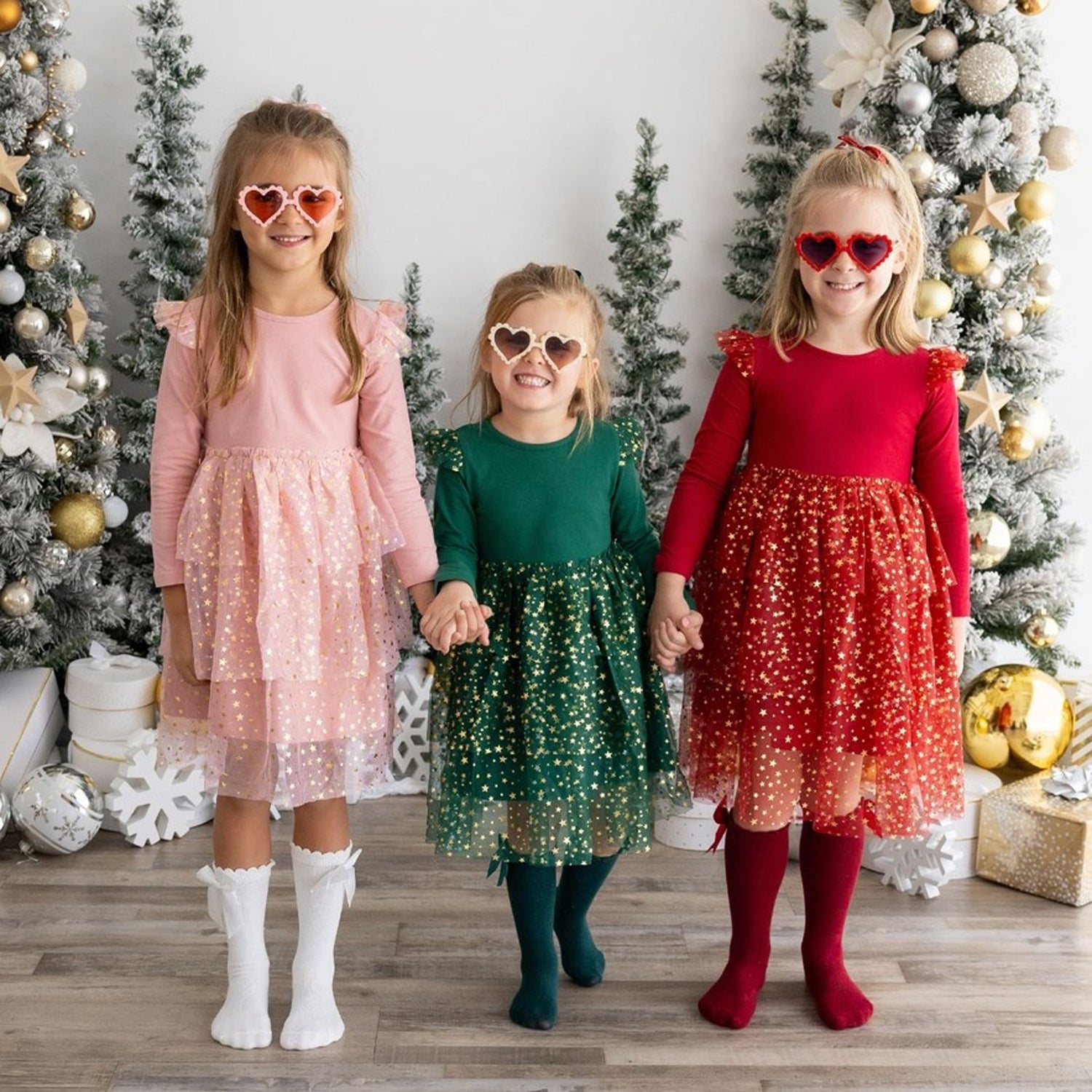 Scarlett Shimmer Christmas Long Sleeve Tutu Dress 3T Scarlett Shimmer Christmas Long Sleeve Tutu Dress 3T