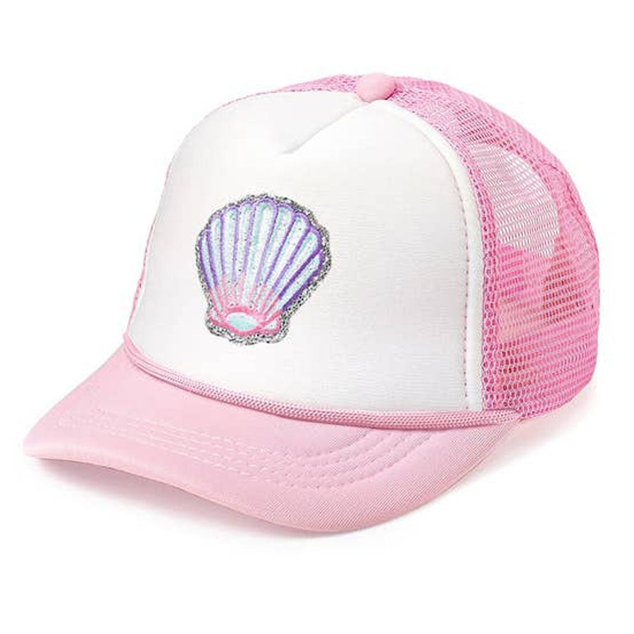 Seashell Patch Summer Trucker Hat-SUN HATS-Sweet Wink-Joannas Cuties