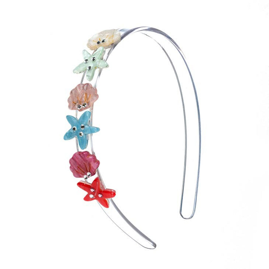 Seashells Pearlized Headband-HEADBANDS-Lilies & Roses-Joannas Cuties