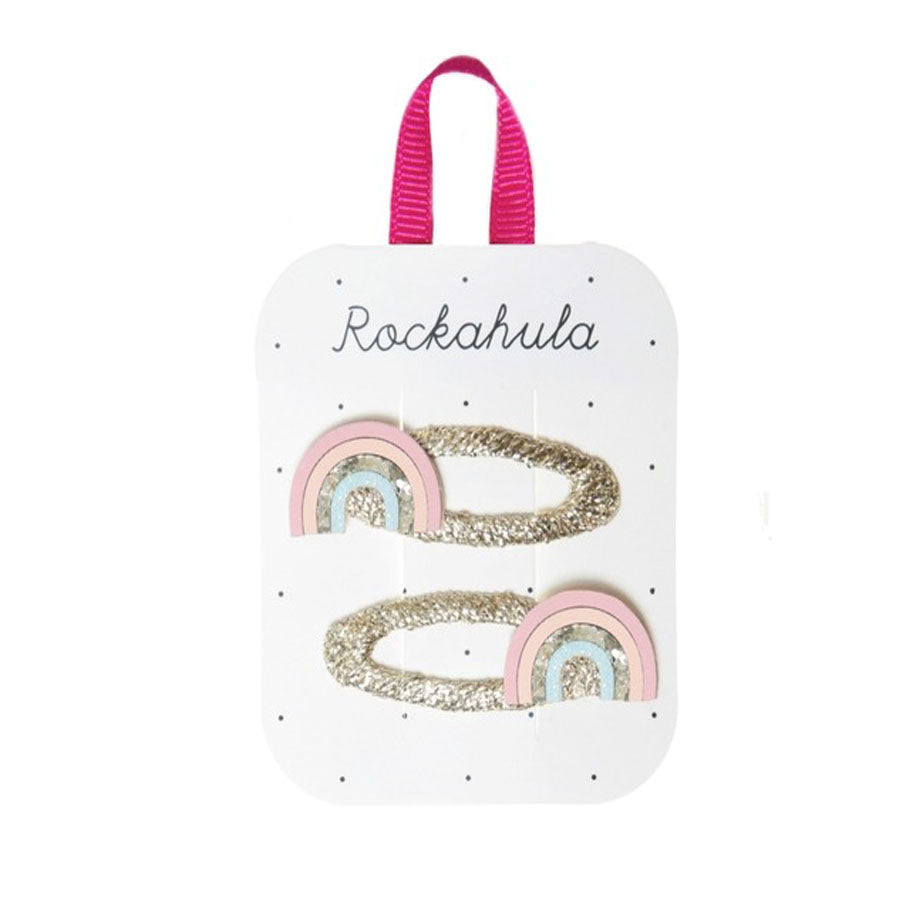 Shimmer Rainbow Clips-HAIR CLIPS-Rockahula Kids-Joannas Cuties