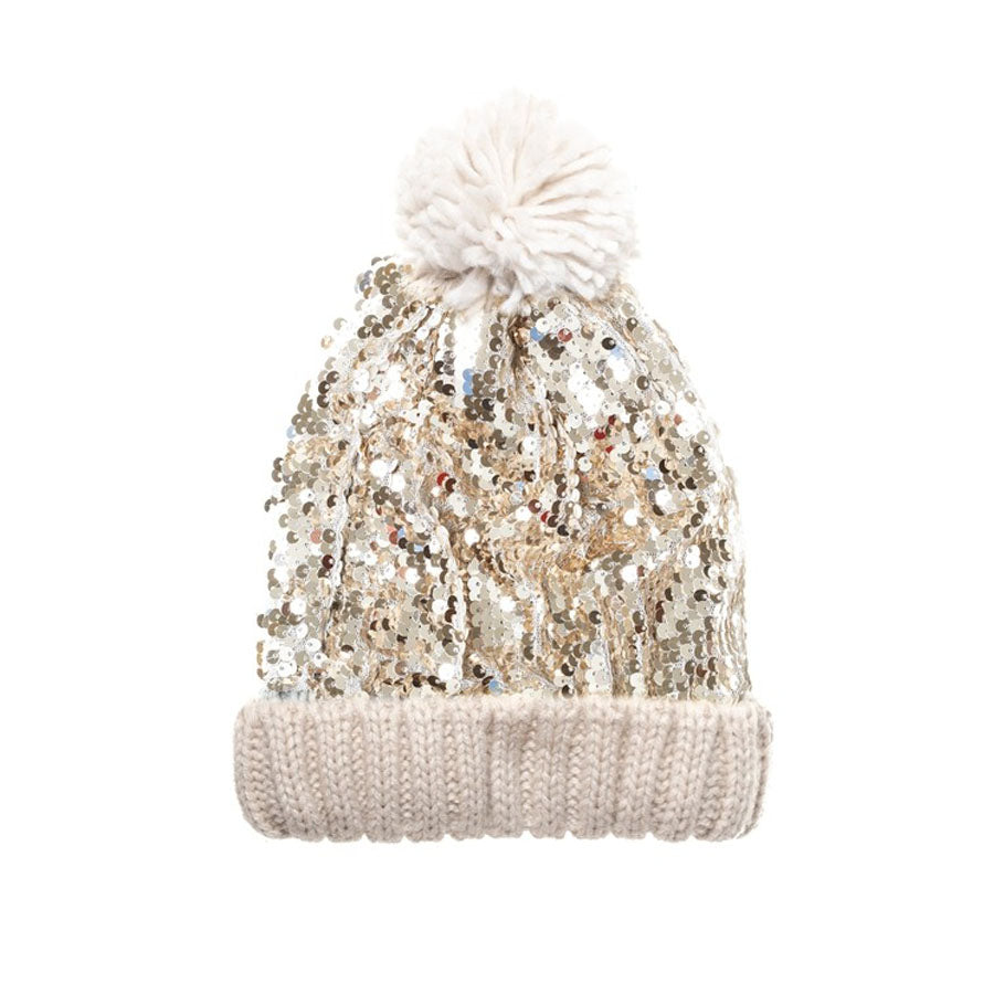 Shimmer Sequin Knitted Hat-HATS & SCARVES-Rockahula Kids-Joannas Cuties