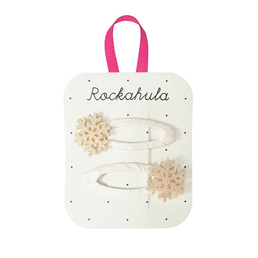 Shimmer Snowflake Clips-HAIR CLIPS-Rockahula Kids-Joannas Cuties