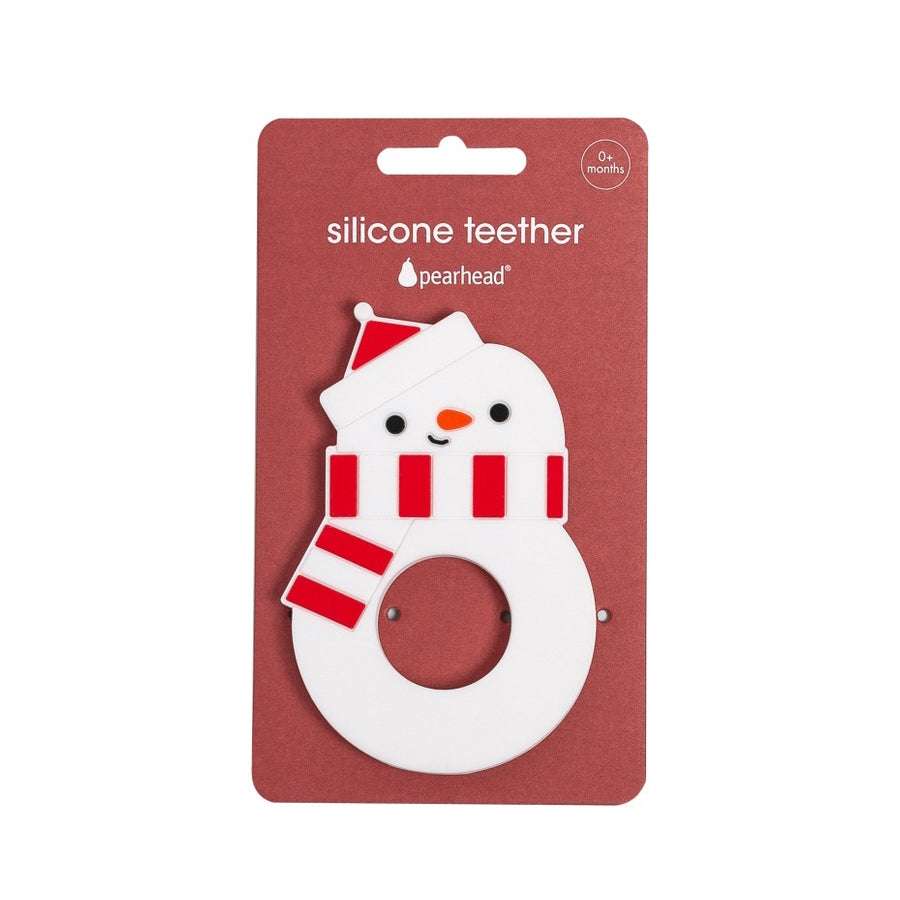 Silicone Christmas Teether, Holiday Snowman-TEETHERS-Pearhead-Joannas Cuties