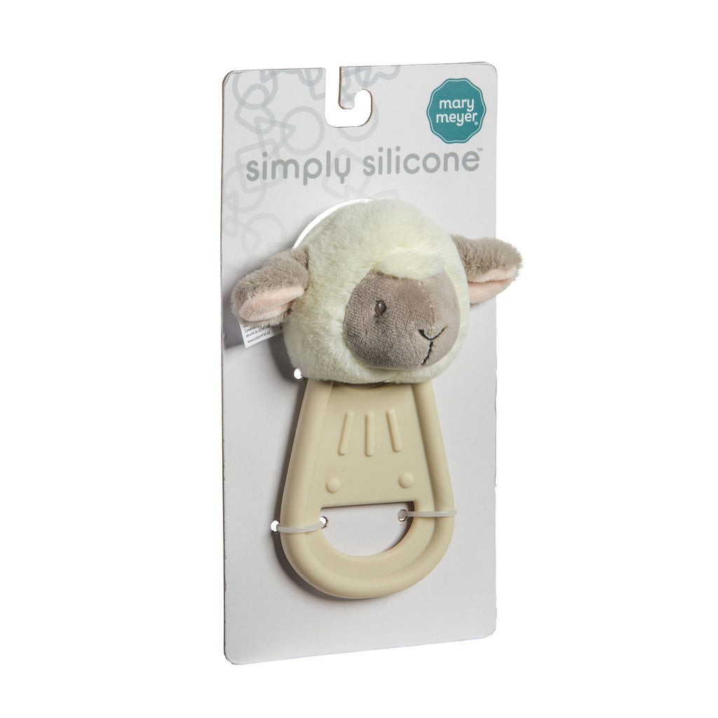 Simply Silicone Character Teether – Lamb – 6″-TEETHERS-Mary Meyer-Joannas Cuties