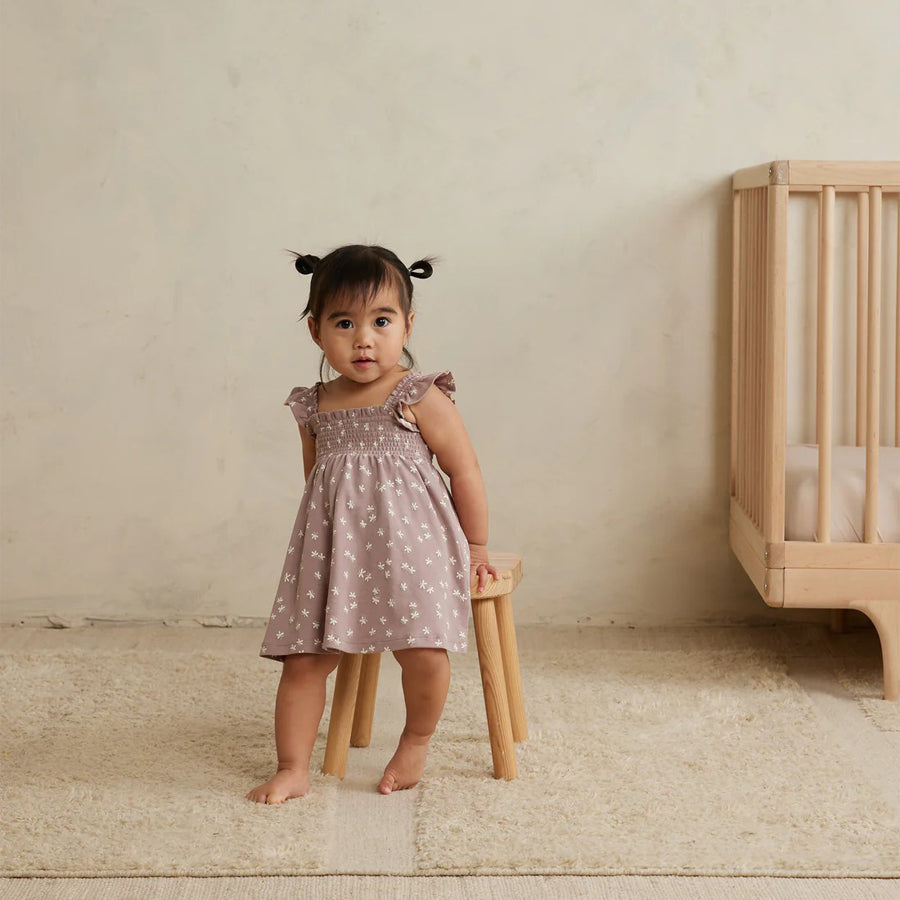 Quincy Mae - SS23 - Butterflies Smocked Jersey Dress 0-3M Quincy Mae - SS23 - Butterflies Smocked Jersey Dress 0-3M