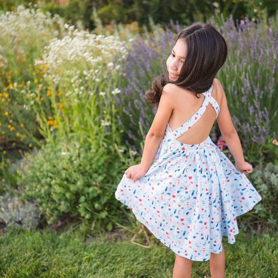 Sofia Dress in Sweet Freedom-DRESSES & SKIRTS-Ollie Jay-Joannas Cuties