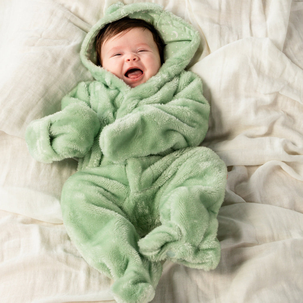 Soft Spruce Minky Magnetic Pram