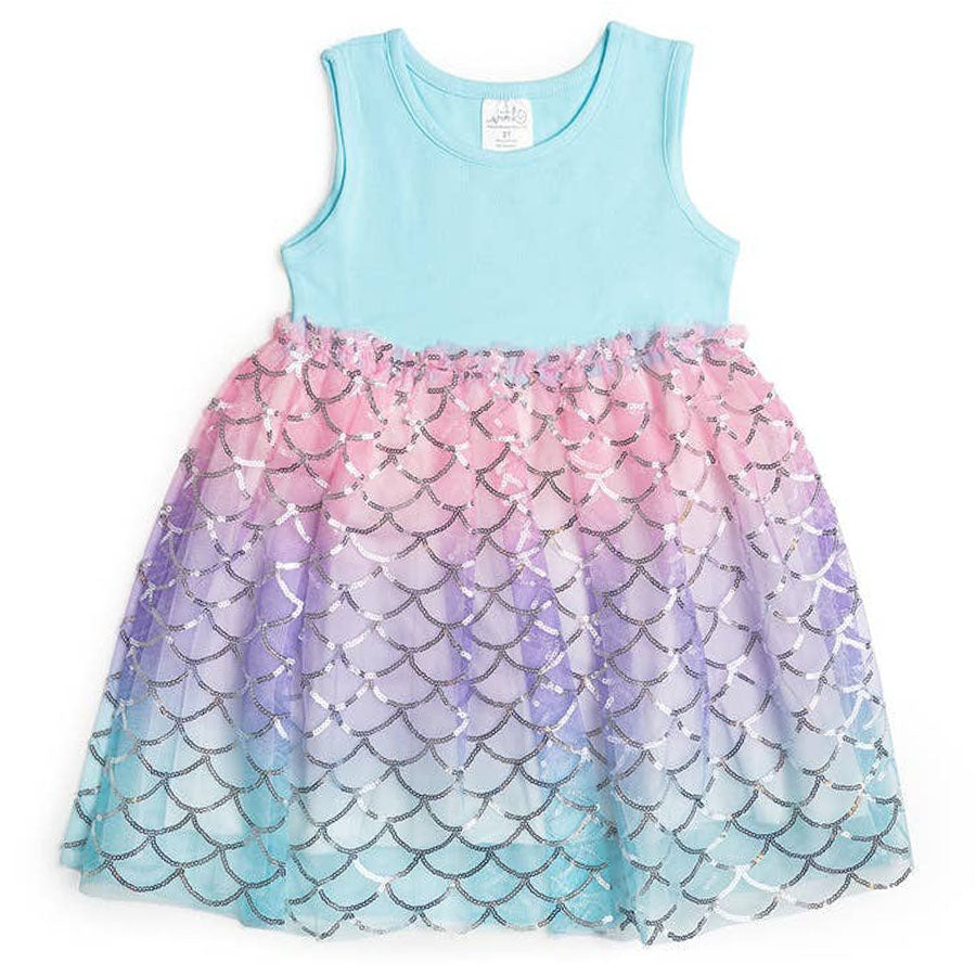 Sparkling Mermaid Summer Dress-DRESSES & SKIRTS-Sweet Wink-Joannas Cuties