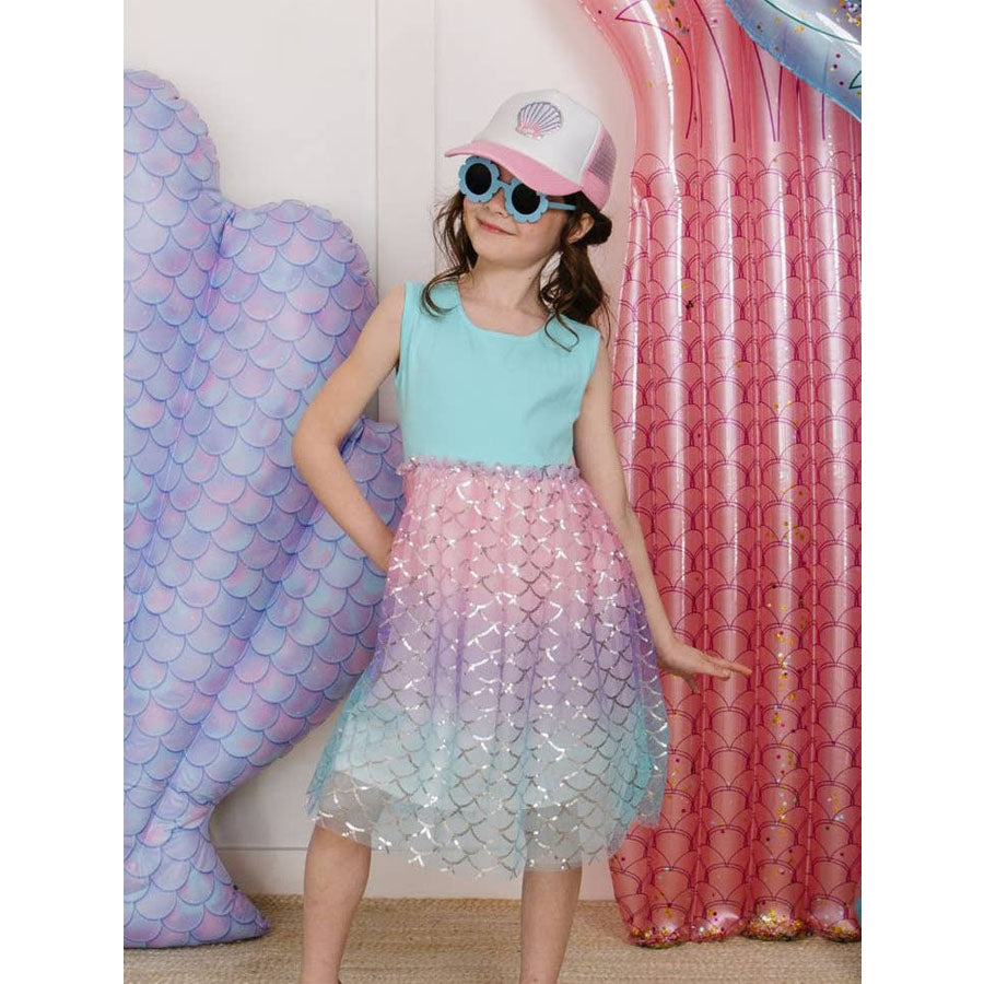 Sparkling Mermaid Summer Dress-DRESSES & SKIRTS-Sweet Wink-Joannas Cuties