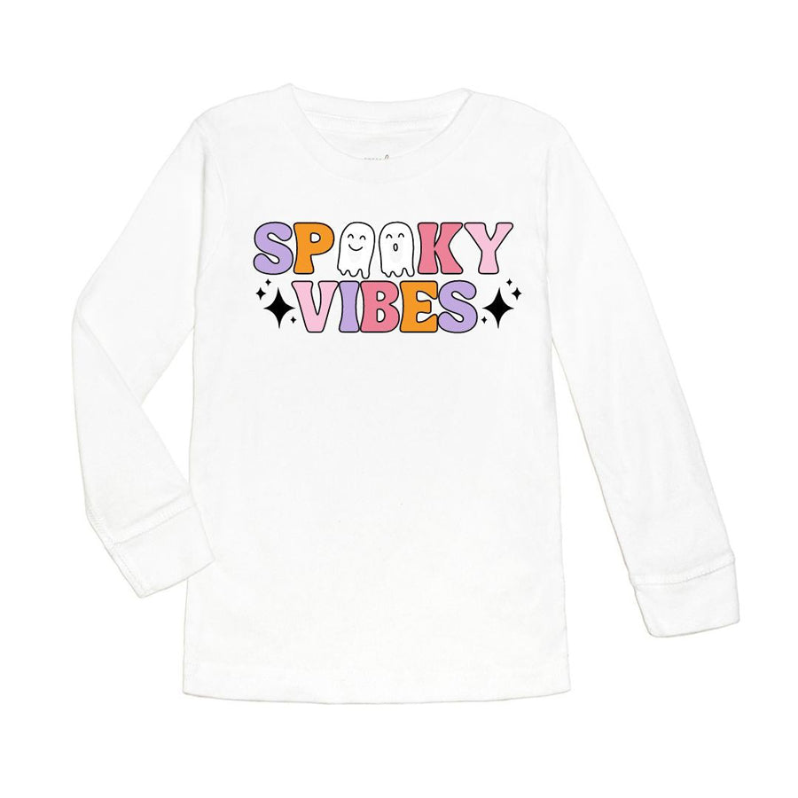 Spooky Vibes Halloween Long Sleeve Shirt-TOPS-Sweet Wink-Joannas Cuties