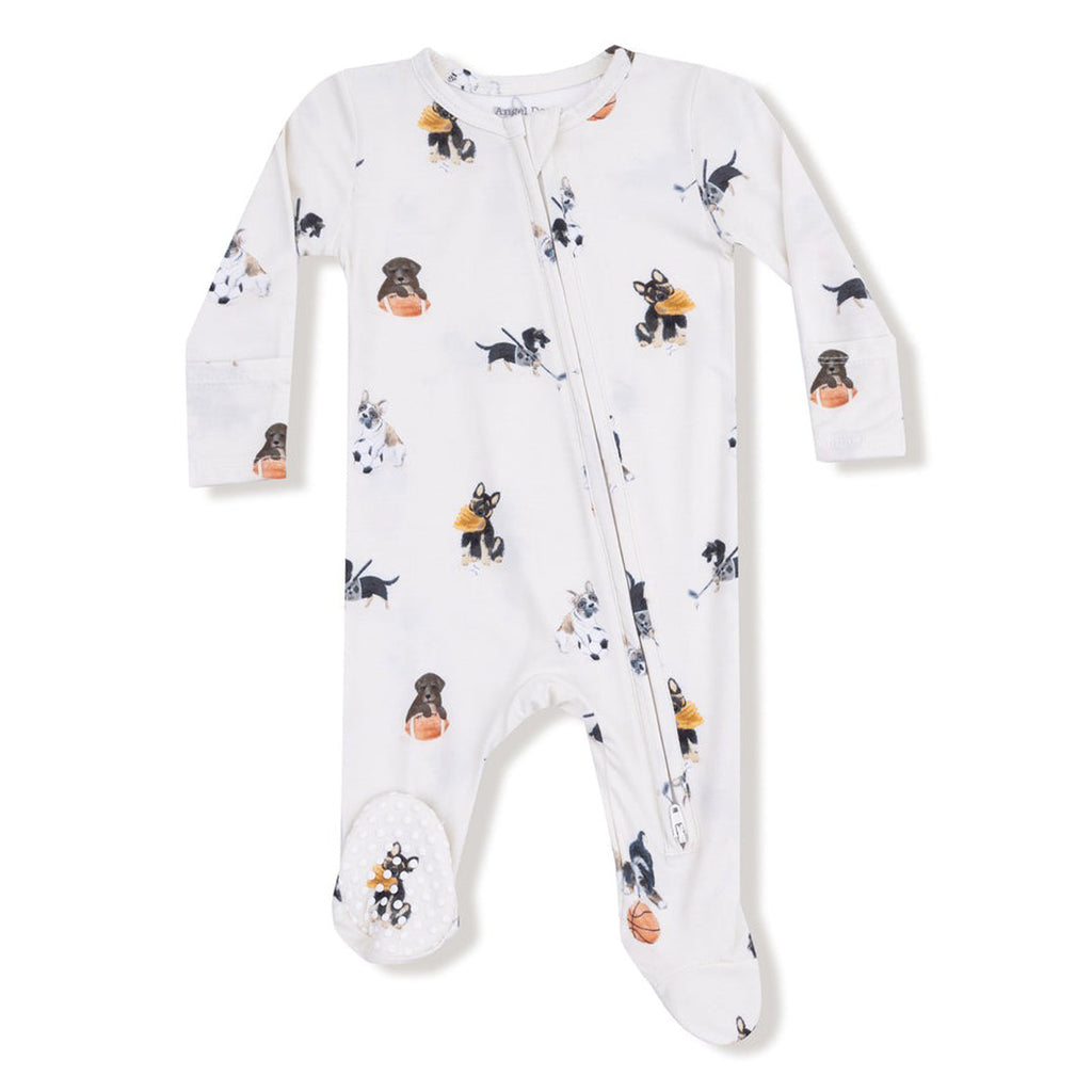 Sporty Puppies - 2 Way Zipper Footie