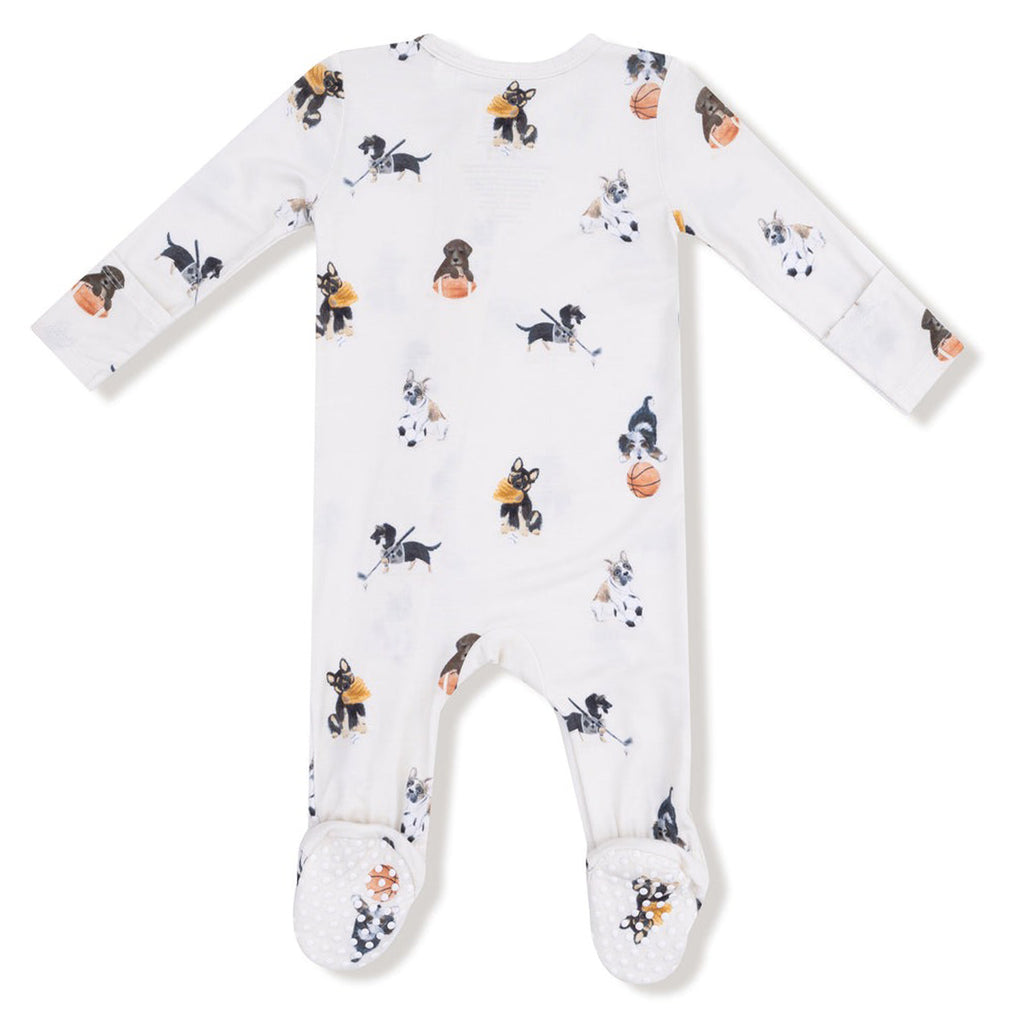 Sporty Puppies - 2 Way Zipper Footie