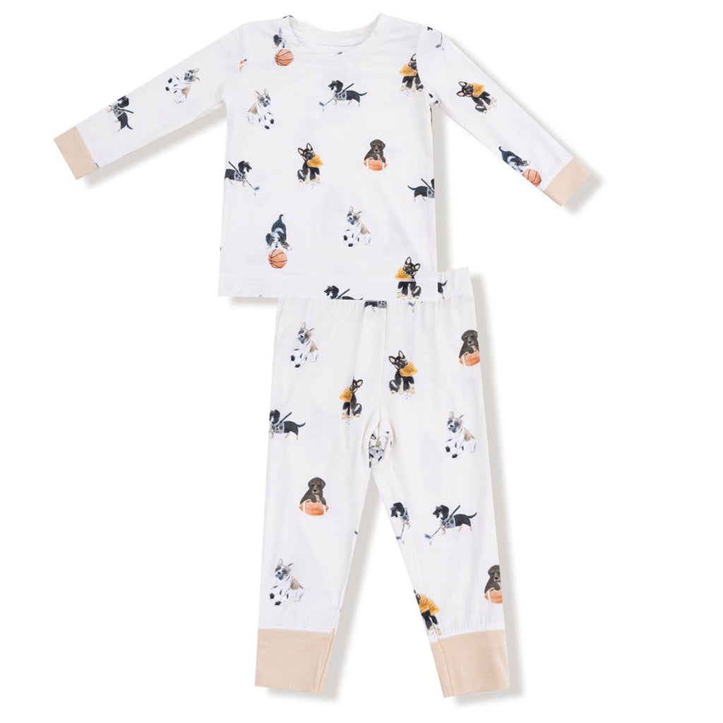 Sporty Puppies - Long Sleeve Loungewear Set