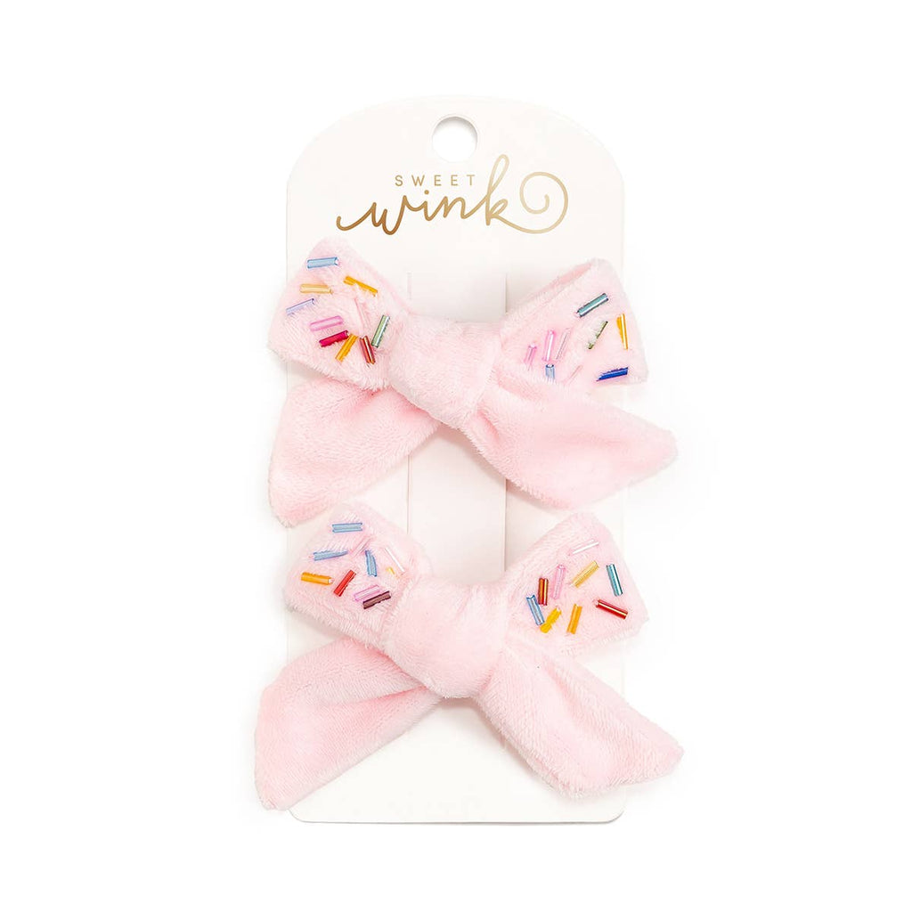 Sprinkle Bow Clip Set