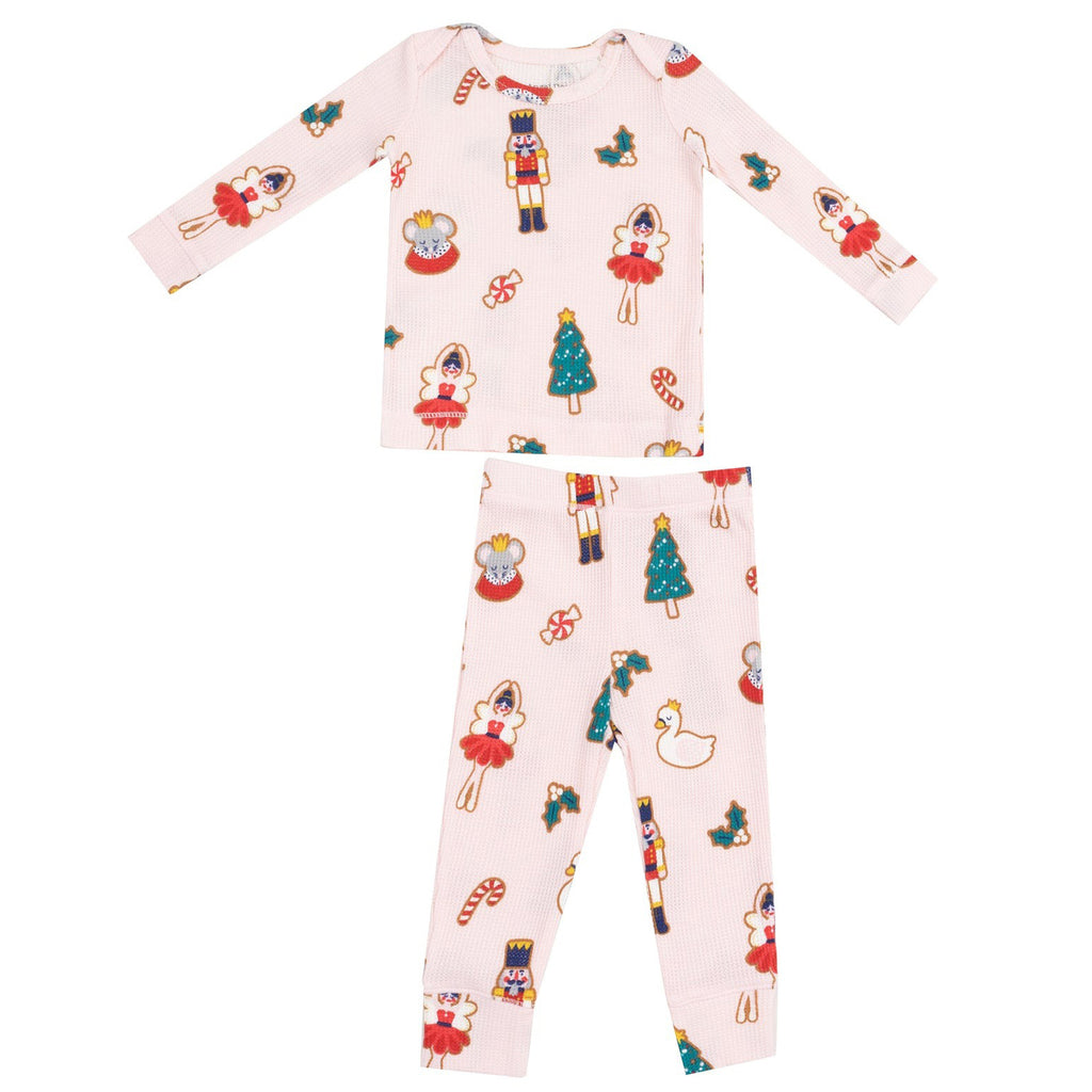 Sugar Plum Fairy Christmas Cookie Pink - L/S Loungewear Set