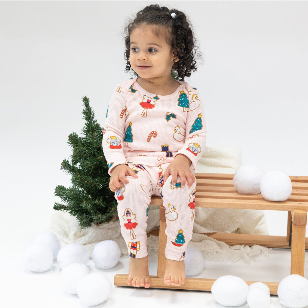 Sugar Plum Fairy Christmas Cookie Pink - L/S Loungewear Set