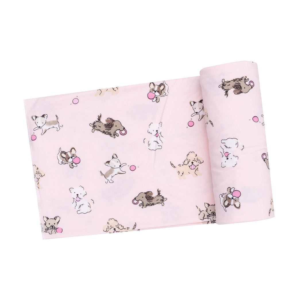 Fluffy Pups - Swaddle Blanket