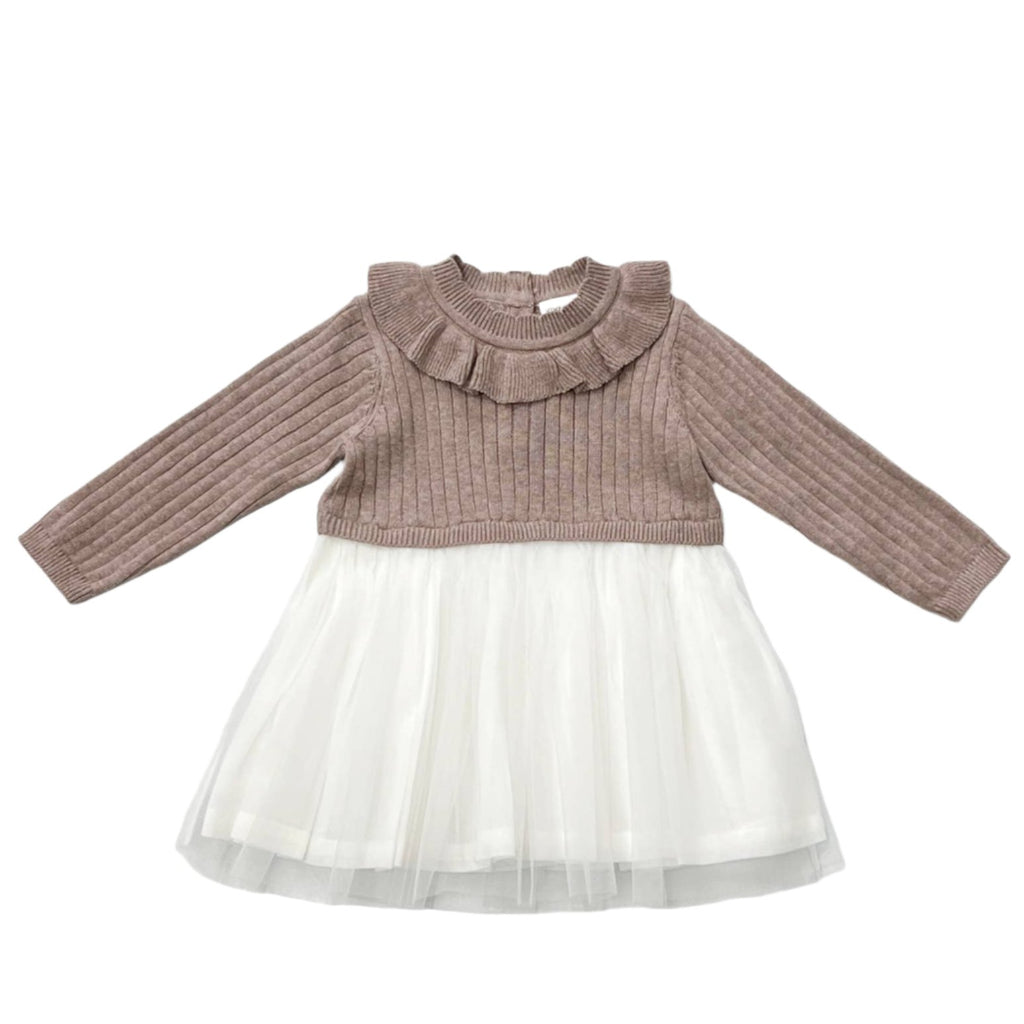 Sweater Knit Top & Tutu Combo Baby Dress