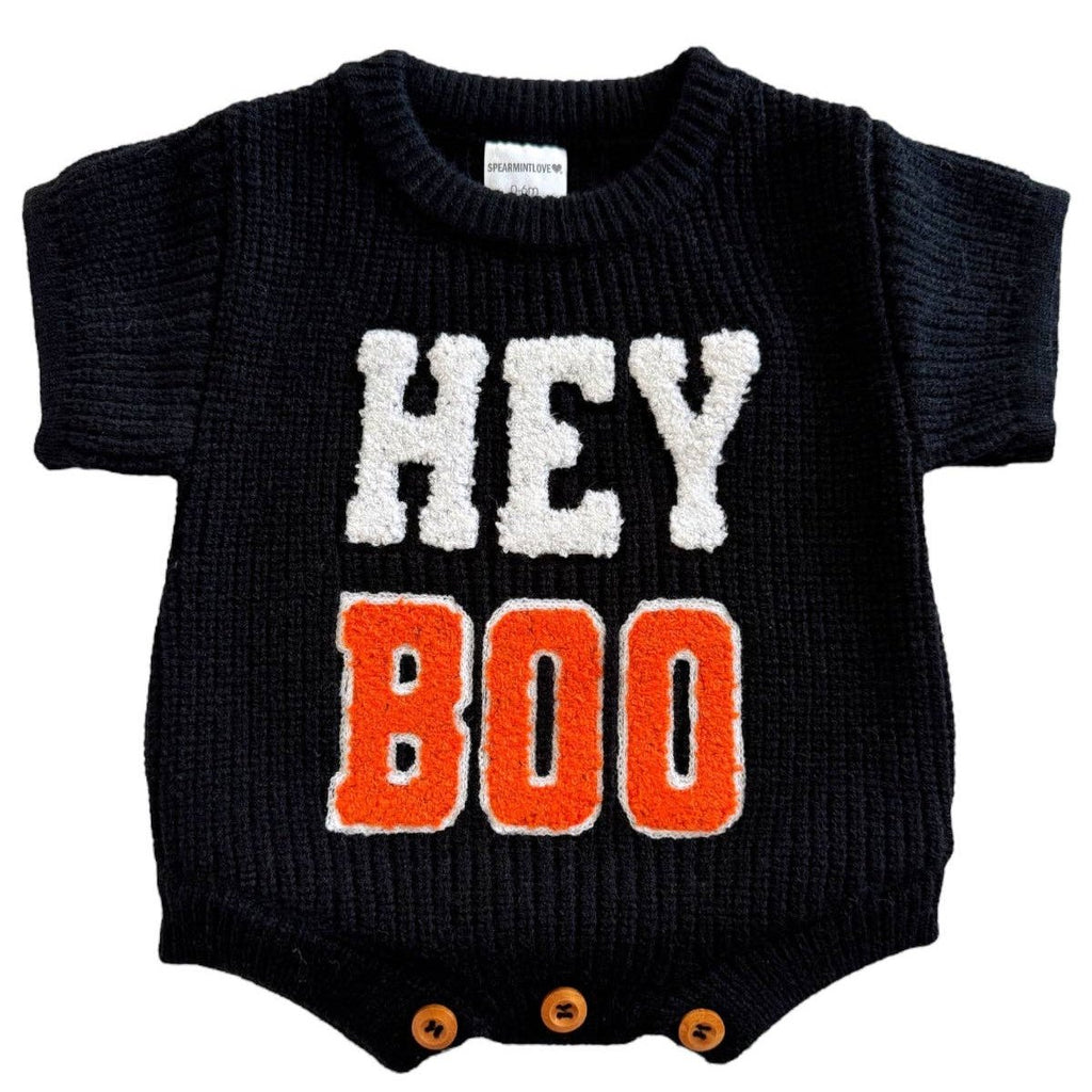 Sweater Romper - Hey Boo