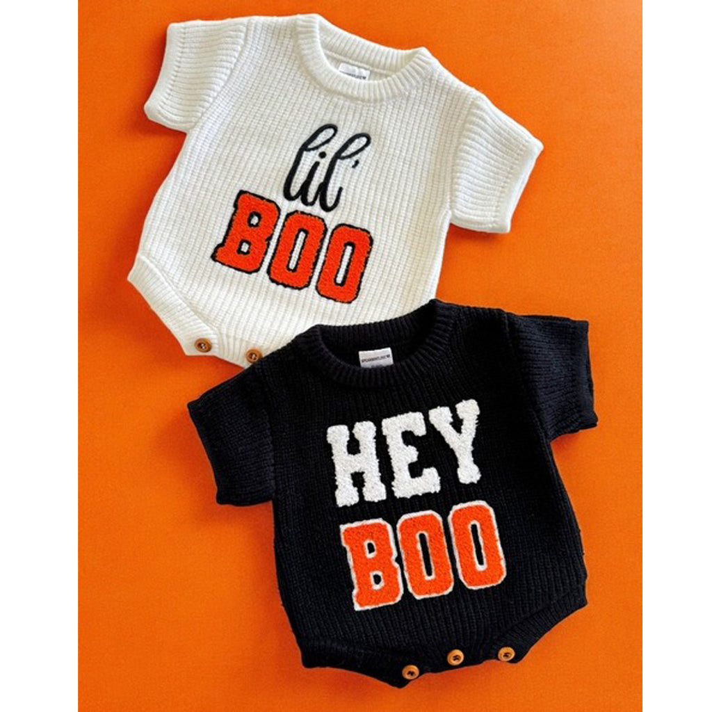 Sweater Romper - Hey Boo