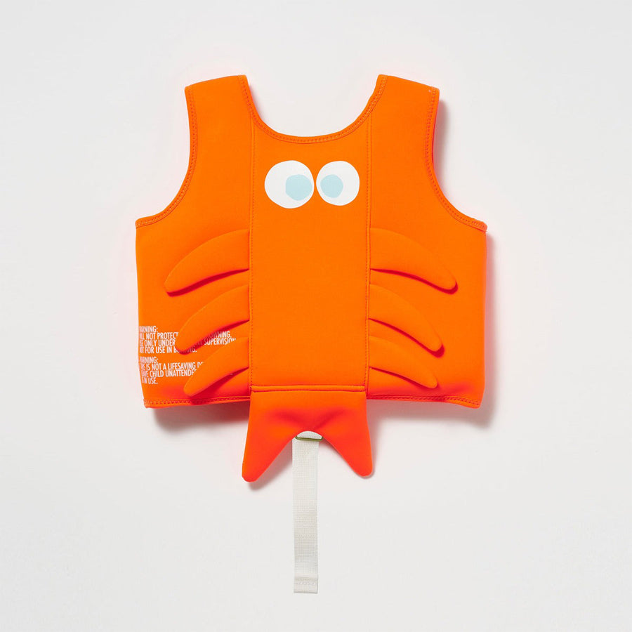 Swim Vest 1-2Y Sonny the Sea Creature Neon Orange-SWIMWEAR-Sunnylife-Joannas Cuties
