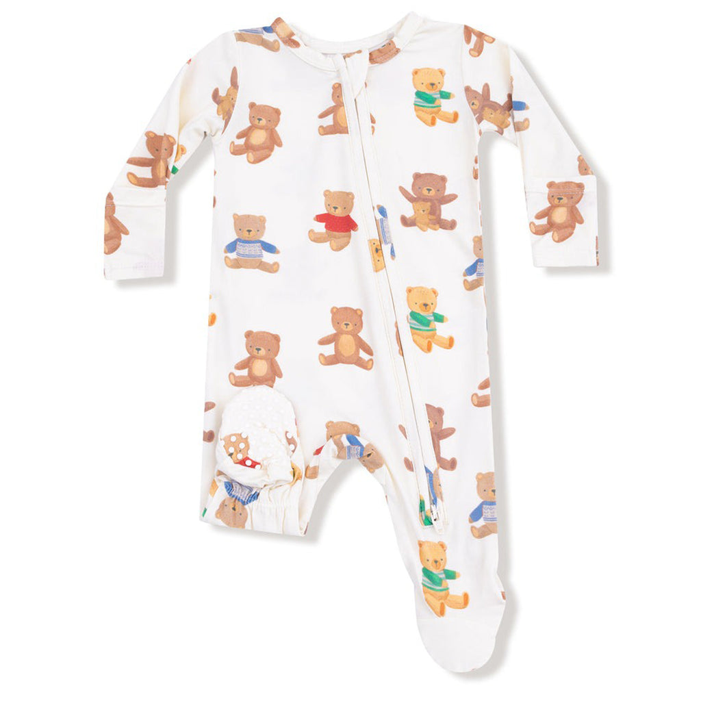 Teddy Bear Collection - 2 Way Zipper Footie