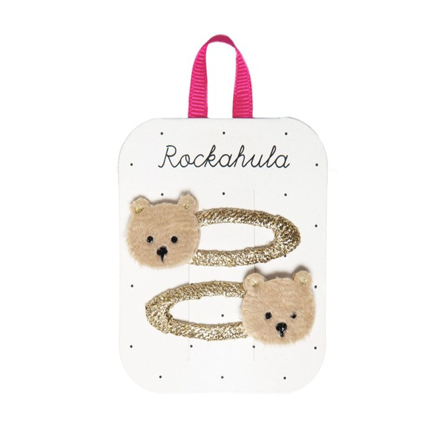 Teddy Bear Clips-HAIR CLIPS-Rockahula Kids-Joannas Cuties