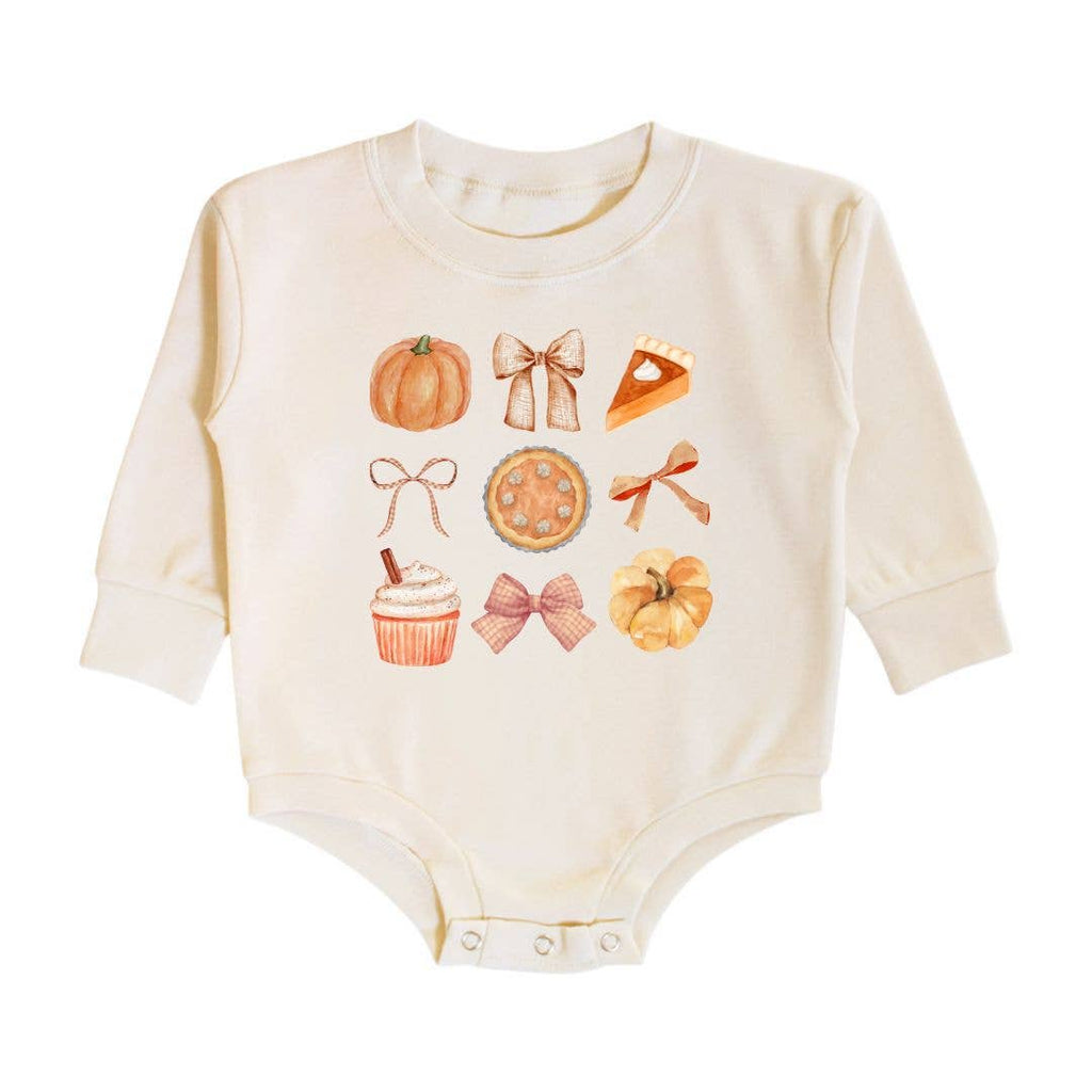 Thankful Cutie - Thanksgiving Long Sleeve Romper
