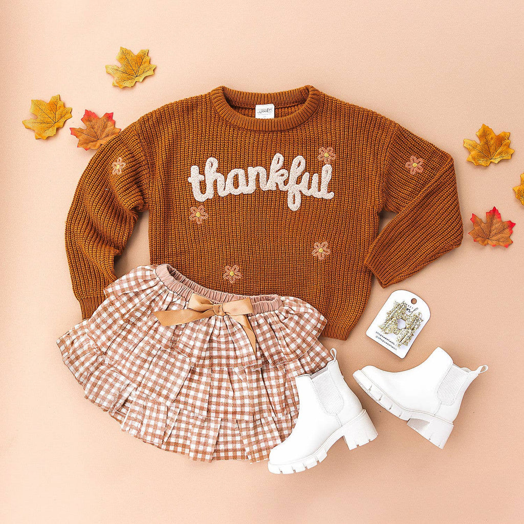 Thankful Thanksgiving Knit Sweater
