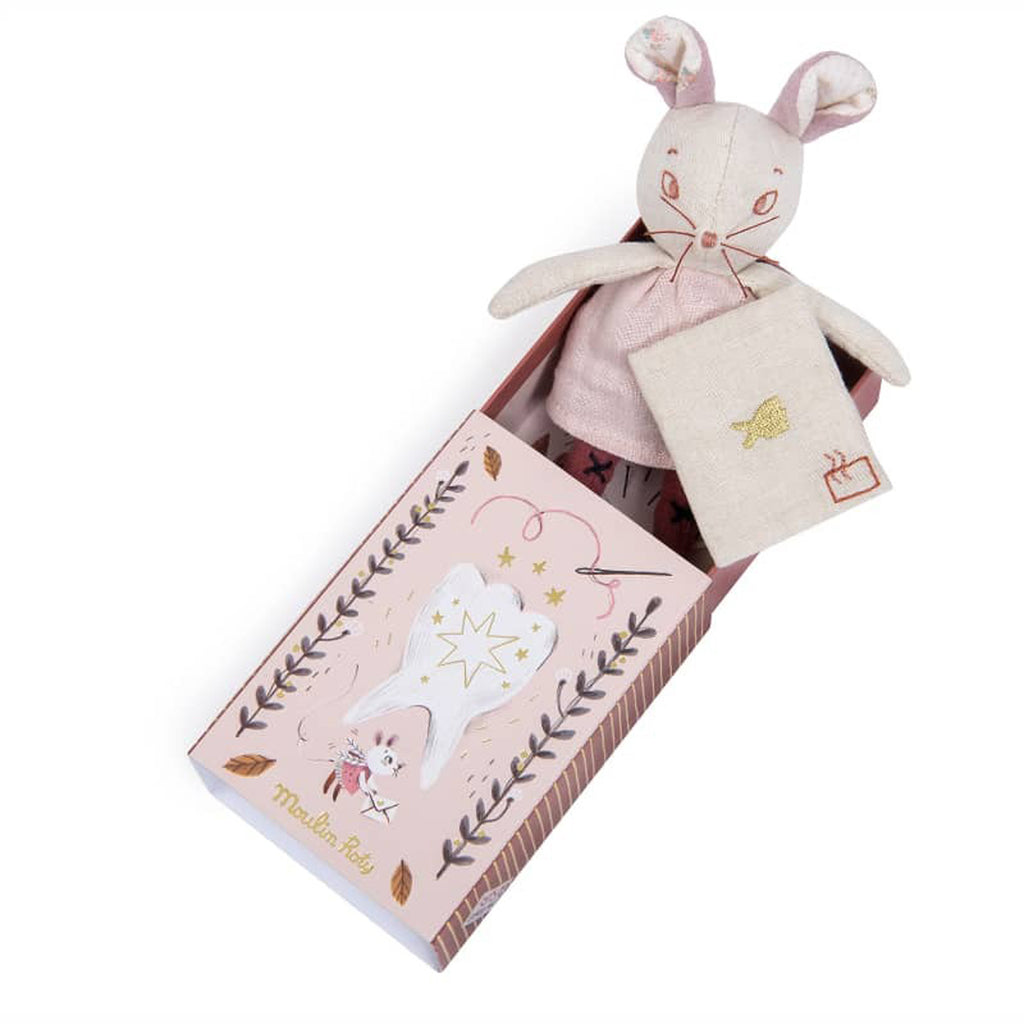 Tooth Fairy Mouse Souvenir Box - Stuffed Toy-PLAY-Moulin Roty-Joannas Cuties